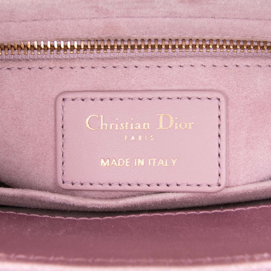 Dior Small Satin Cannage Swarovski Lady Dior - Side view