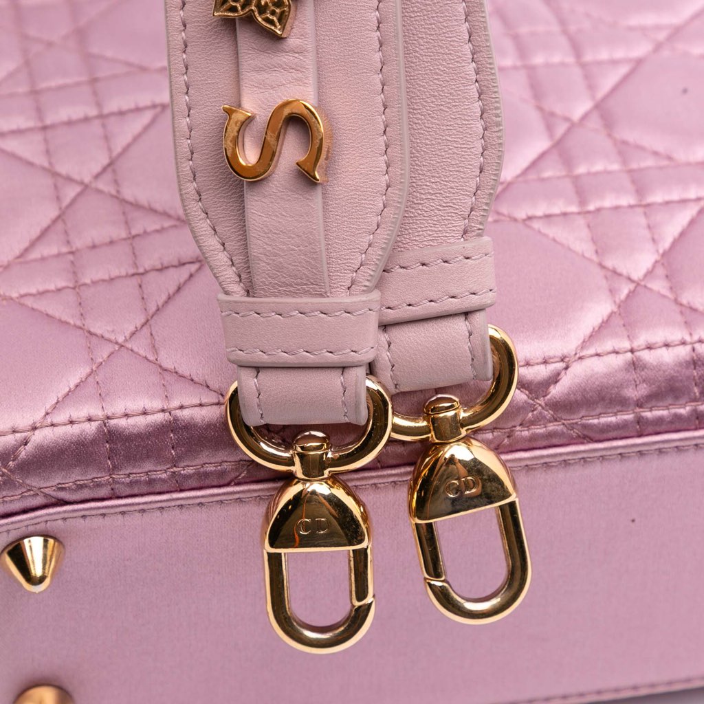 Dior Small Satin Cannage Swarovski Lady Dior - Detail 2