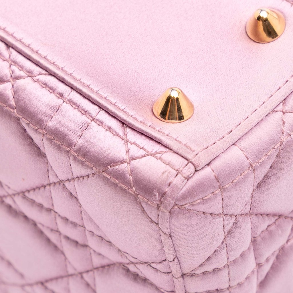 Dior Small Satin Cannage Swarovski Lady Dior - Image 10