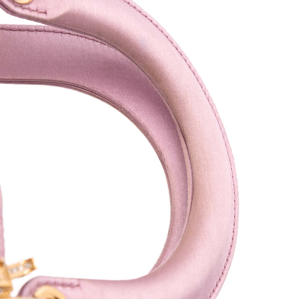 Dior Small Satin Cannage Swarovski Lady Dior - Image 11