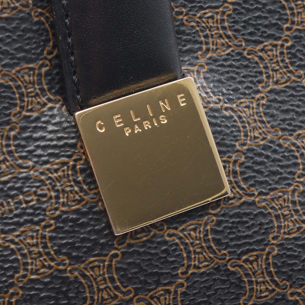 Celine Macadam Coated Canvas Handbag - Image 12