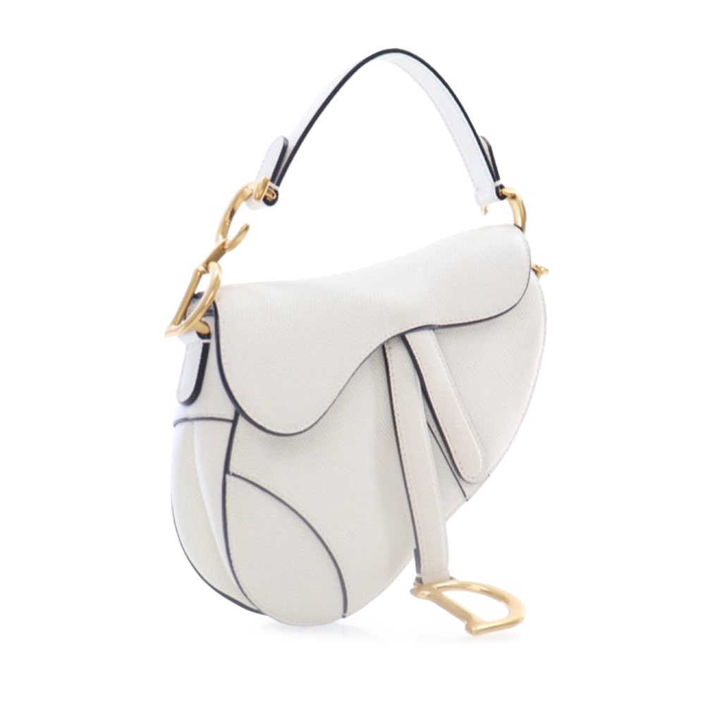 Dior Mini Grained Calfskin Saddle Bag - 2