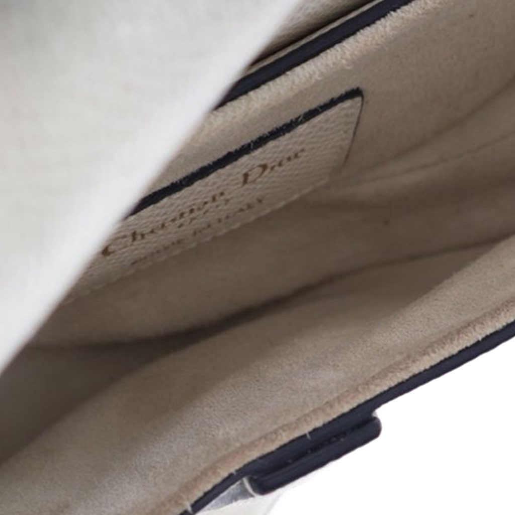 Dior Mini Grained Calfskin Saddle Bag - 4