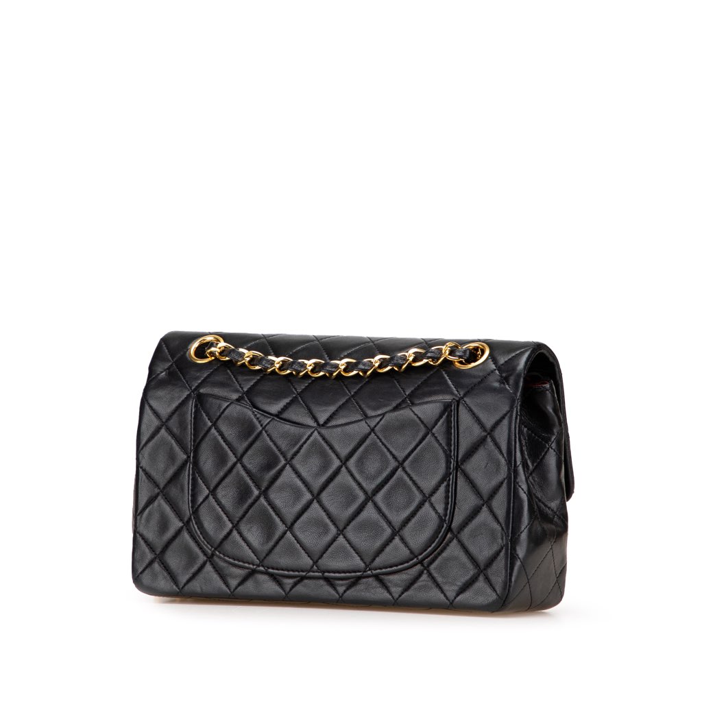 Chanel Small Classic Lambskin Double Flap - Back view