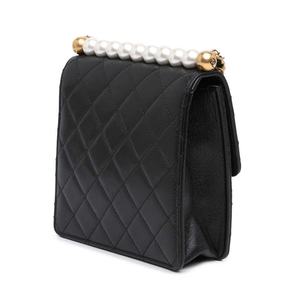 Chanel Small Lambskin Chic Pearls Flap - 2