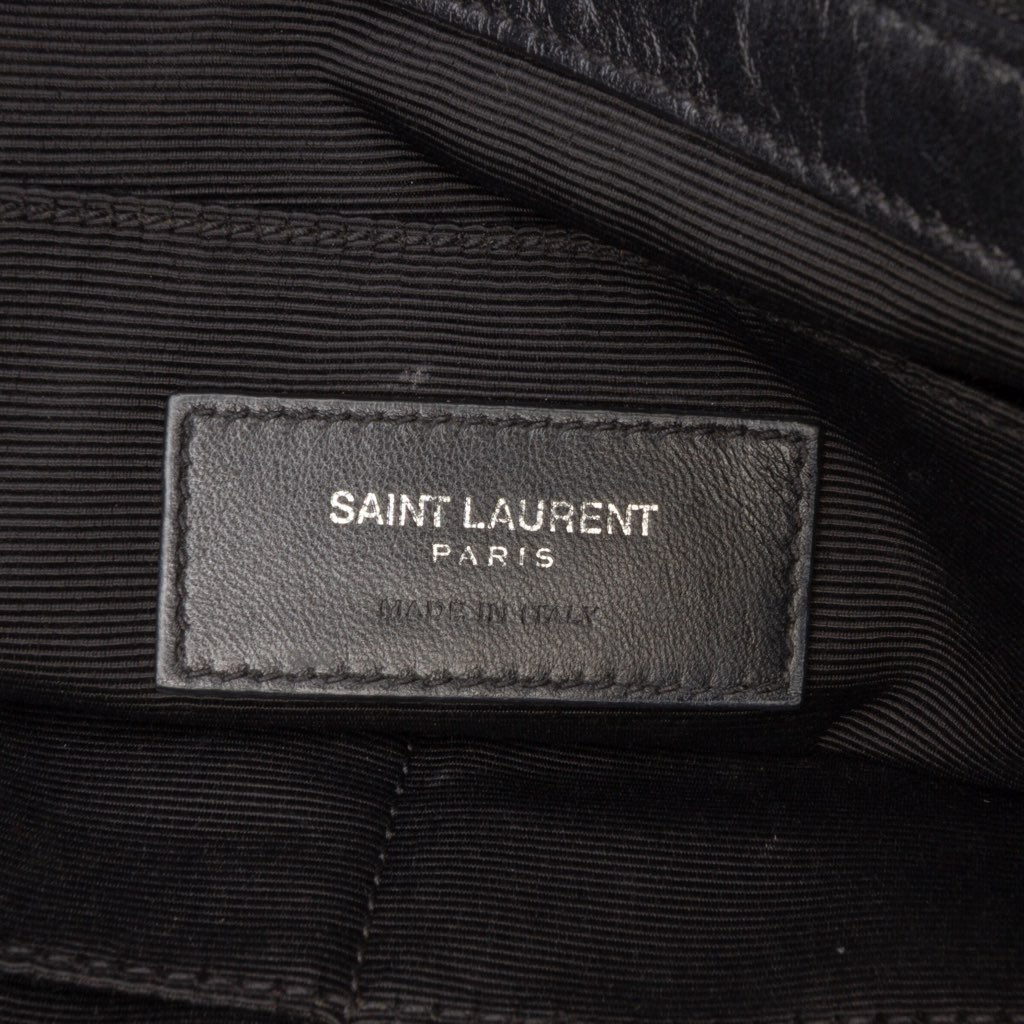 Saint Laurent Calfskin Monogram Fringe Crossbody - 5