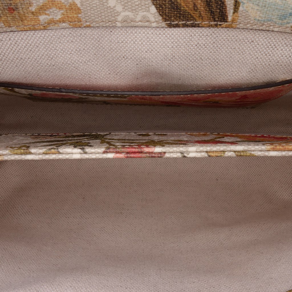 Gucci Small GG Supreme Water Flora Ophidia Chain Bag - 4