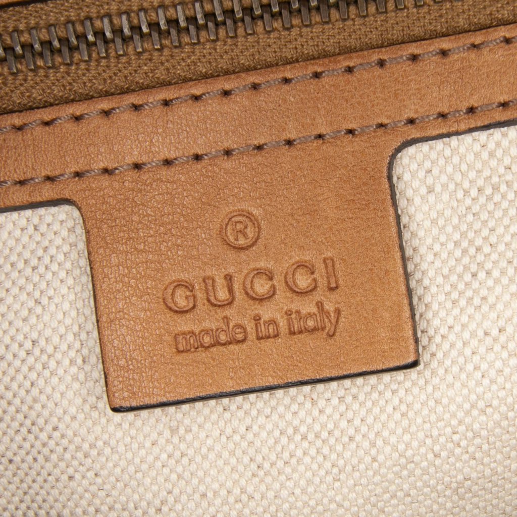 Gucci Medium GG Canvas Rania Top Handle Bag - 5