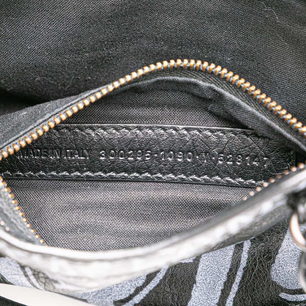 Balenciaga Mini Lambskin Motocross Graffiti Classic City Satchel - Detail 1