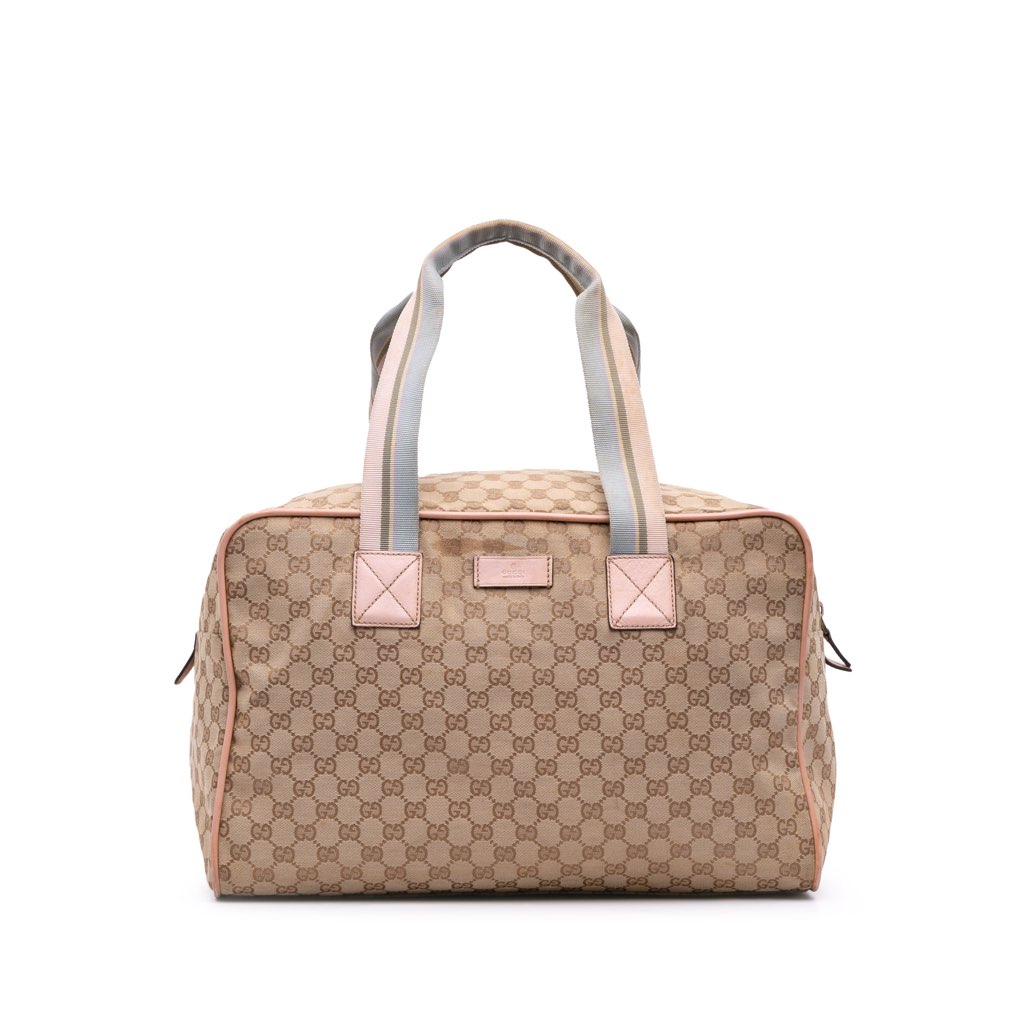Gucci GG Canvas Web Duffle Bag