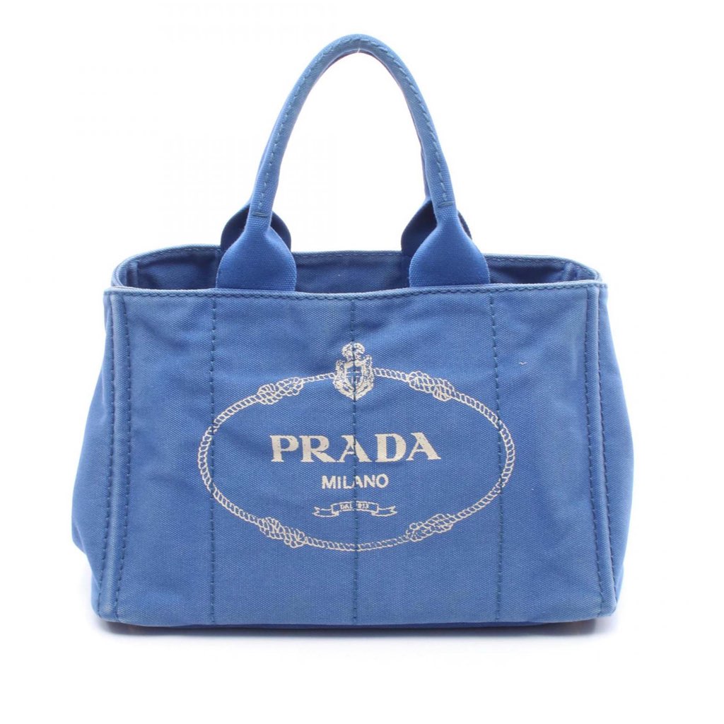 Prada Canvas Canapa Logo Satchel