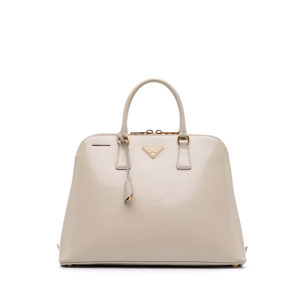 Prada Large Brushed Leather Promenade Satchel