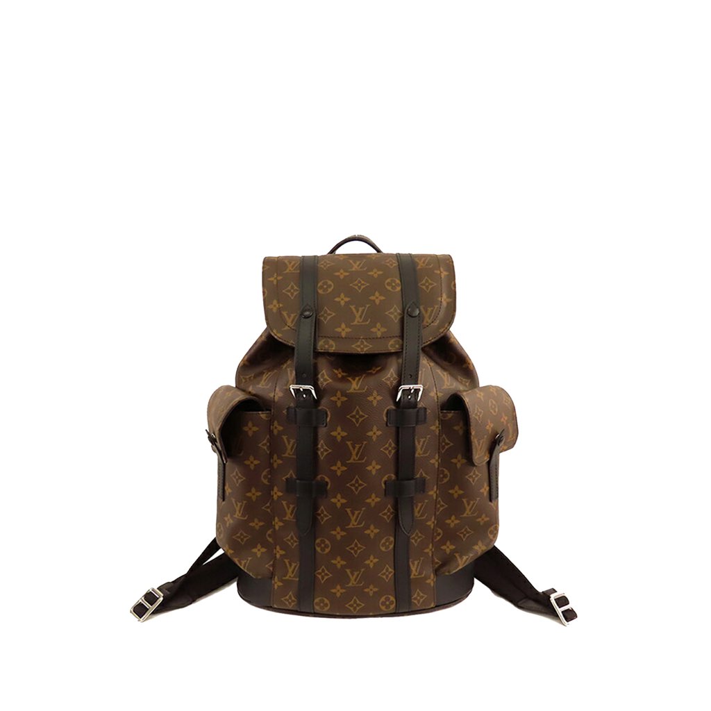 Louis Vuitton Monogram Macassar Christopher Backpack MM