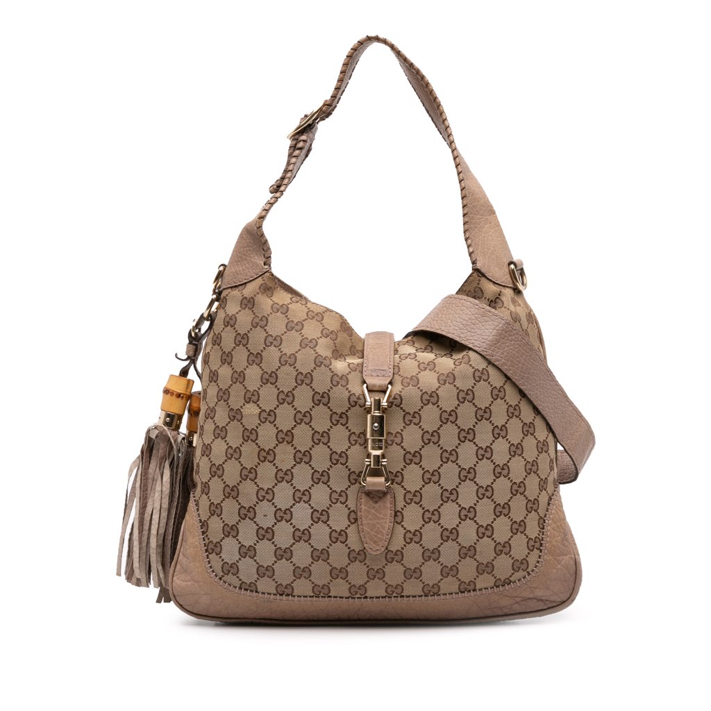 Gucci Medium GG Canvas New Jackie Satchel
