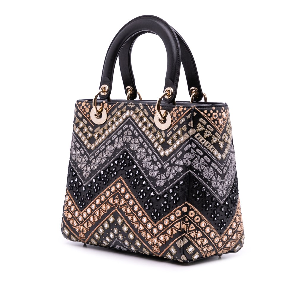 Dior Medium Calfskin Embroidered Animals Lady Dior - 2