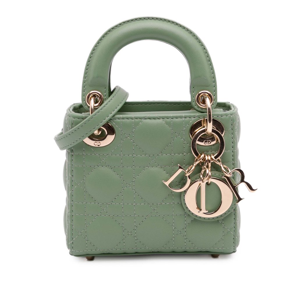 Dior Micro Lambskin Cannage Lady Dior