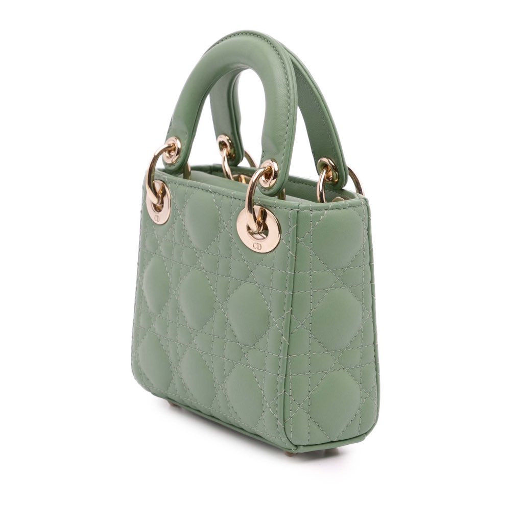 Dior Micro Lambskin Cannage Lady Dior - 2