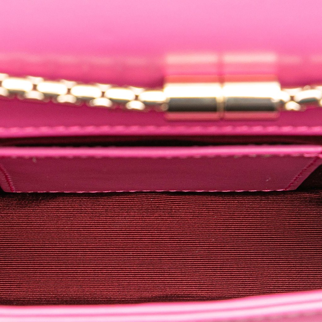 Bvlgari Small Leather Square Serpenti Forever Chain Crossbody - 4