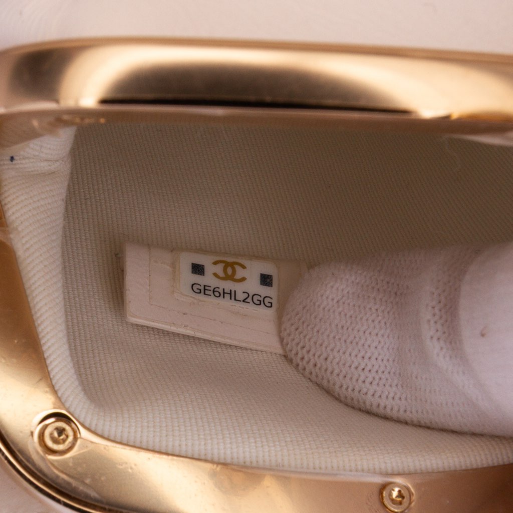 Chanel Mini CC Quilted Lambskin Kiss Lock Frame Top Handle Clutch with Chain - 5