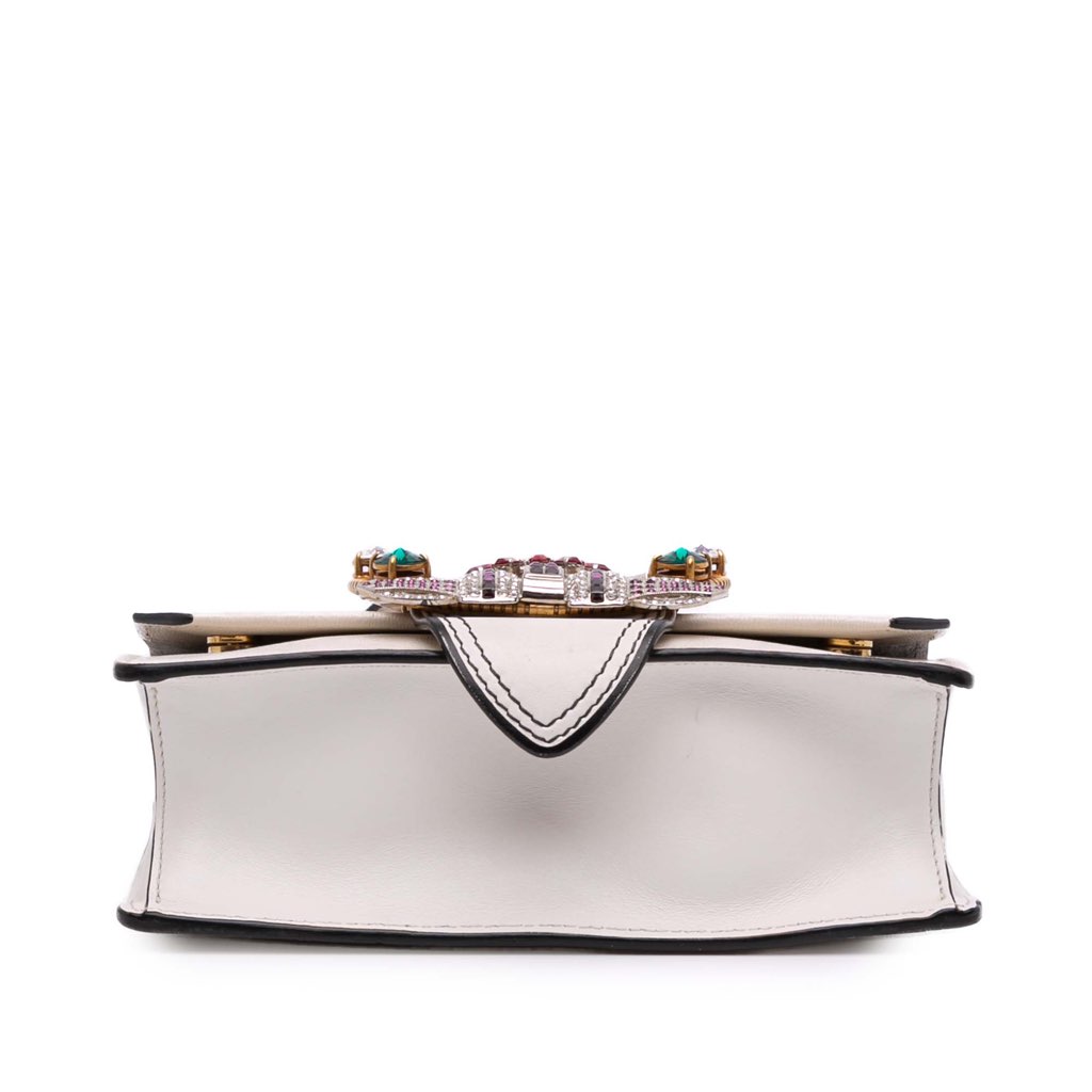 Miu Miu Goatskin Madras Soft Calf Crystal Embellished Crossbody - Image 6