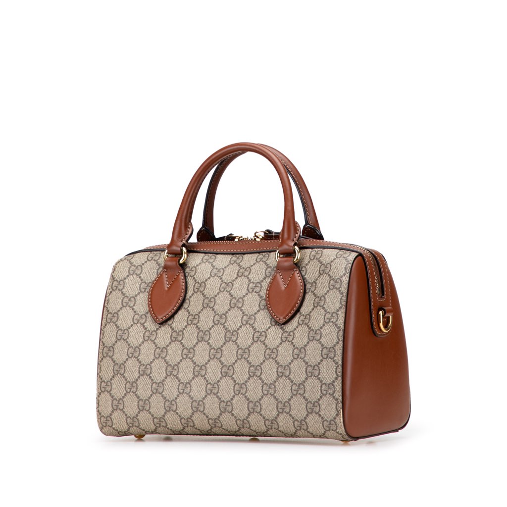 Gucci Small GG Supreme Boston Bag - 2