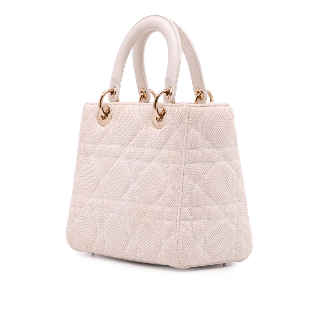 Dior Medium Mesh Cannage Lady Dior - Back view