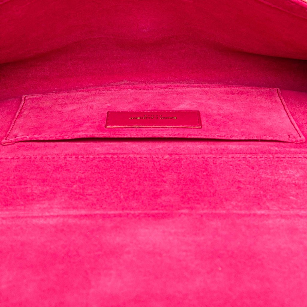 Saint Laurent Leather Chyc Ligne Clutch - 4