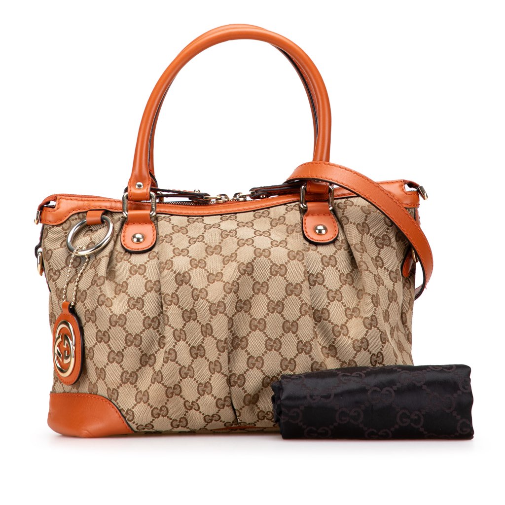 Gucci GG Canvas Sukey Satchel - Image 12