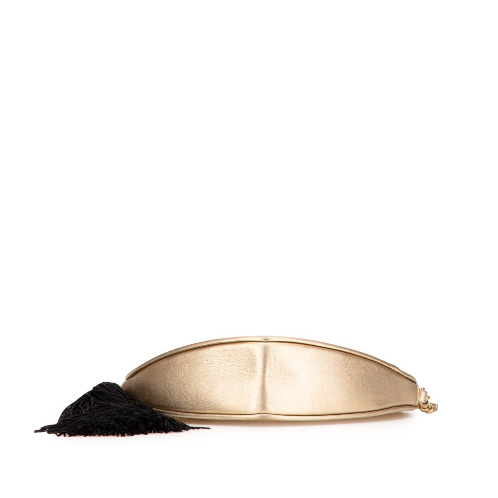 Saint Laurent Metallic Calfskin Heart Monogram Crossbody - 3