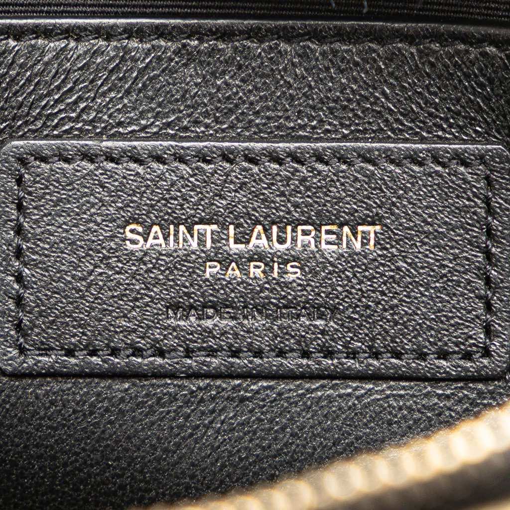 Saint Laurent Metallic Calfskin Heart Monogram Crossbody - 5