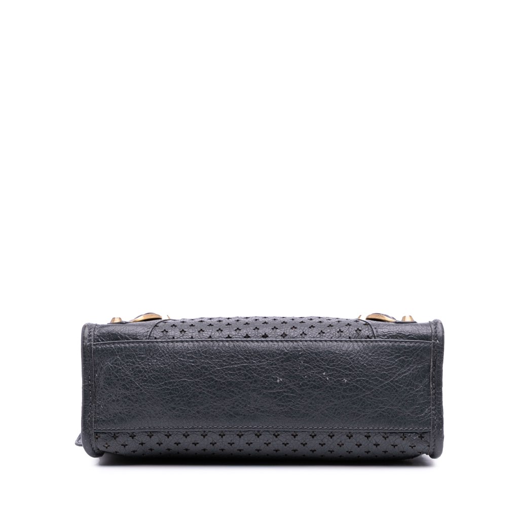 Balenciaga Mini Lambskin Motocross Stadio Laser Cut Cross Classic City Satchel - 3