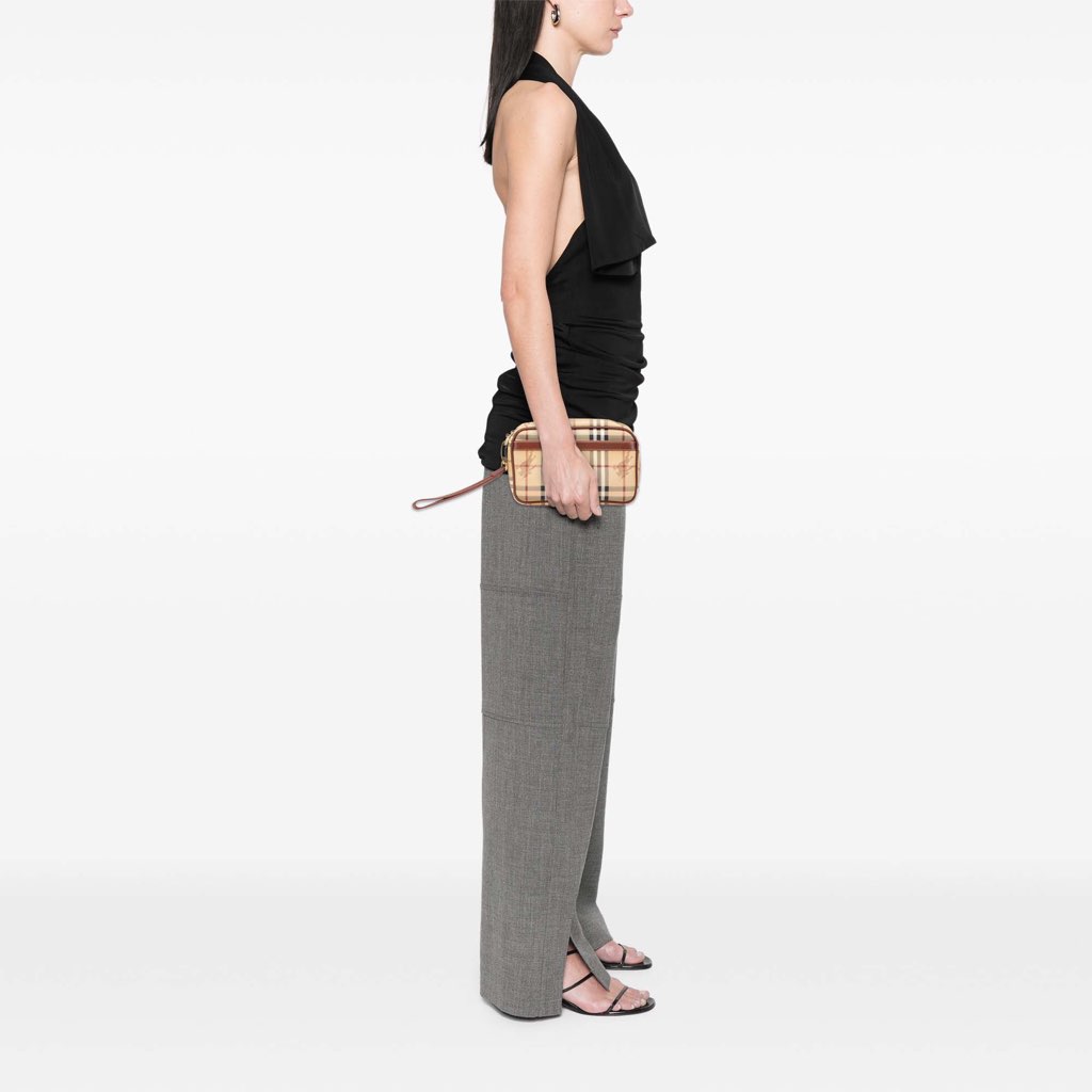 Burberry Haymarket Check Coated Canvas Clutch - Image 13