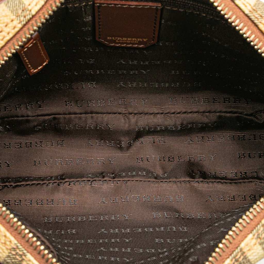 Burberry Haymarket Check Coated Canvas Clutch - 4