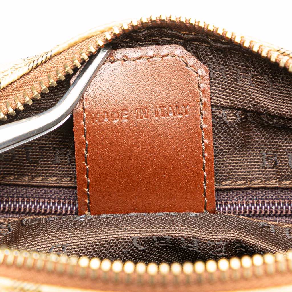 Burberry Haymarket Check Coated Canvas Clutch - Detail 1