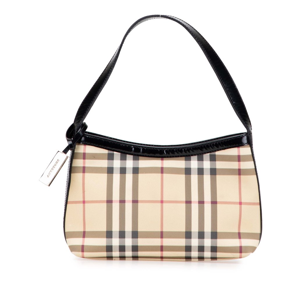 Burberry House Check Coated Canvas Handbag