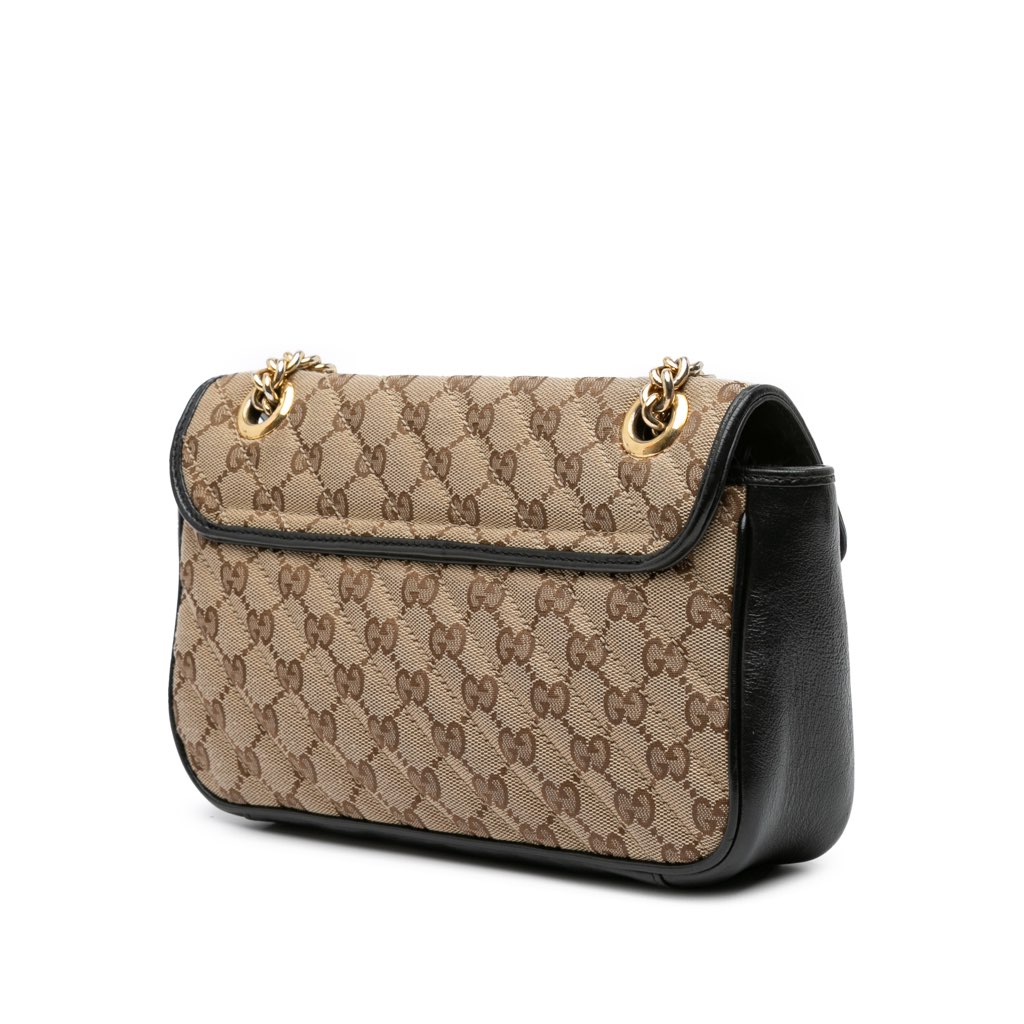 Gucci Small GG Marmont Matelasse Canvas Flap Crossbody - 2