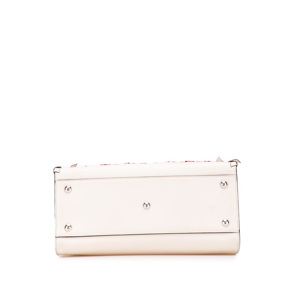 Fendi Small Bicolor Calfskin Whipstitch Runway Satchel - Image 6