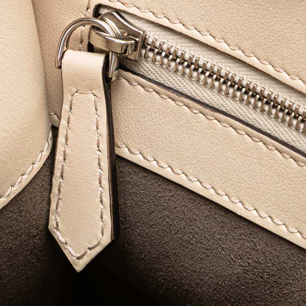 Fendi Small Bicolor Calfskin Whipstitch Runway Satchel - Image 11