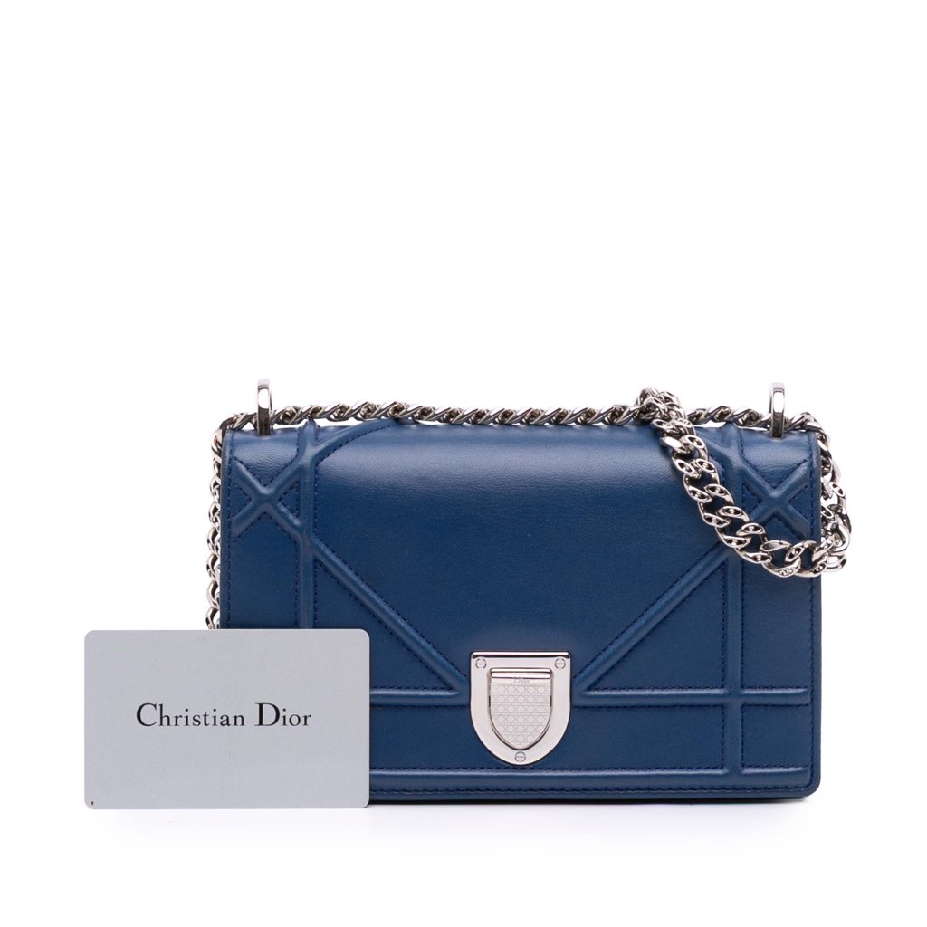 Dior Mini Lambskin Diorama Flap - Image 15