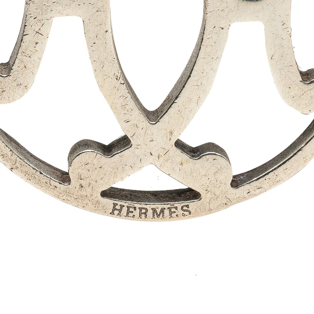 Hermès Palladium Plated H Logo Bag Charm - 4