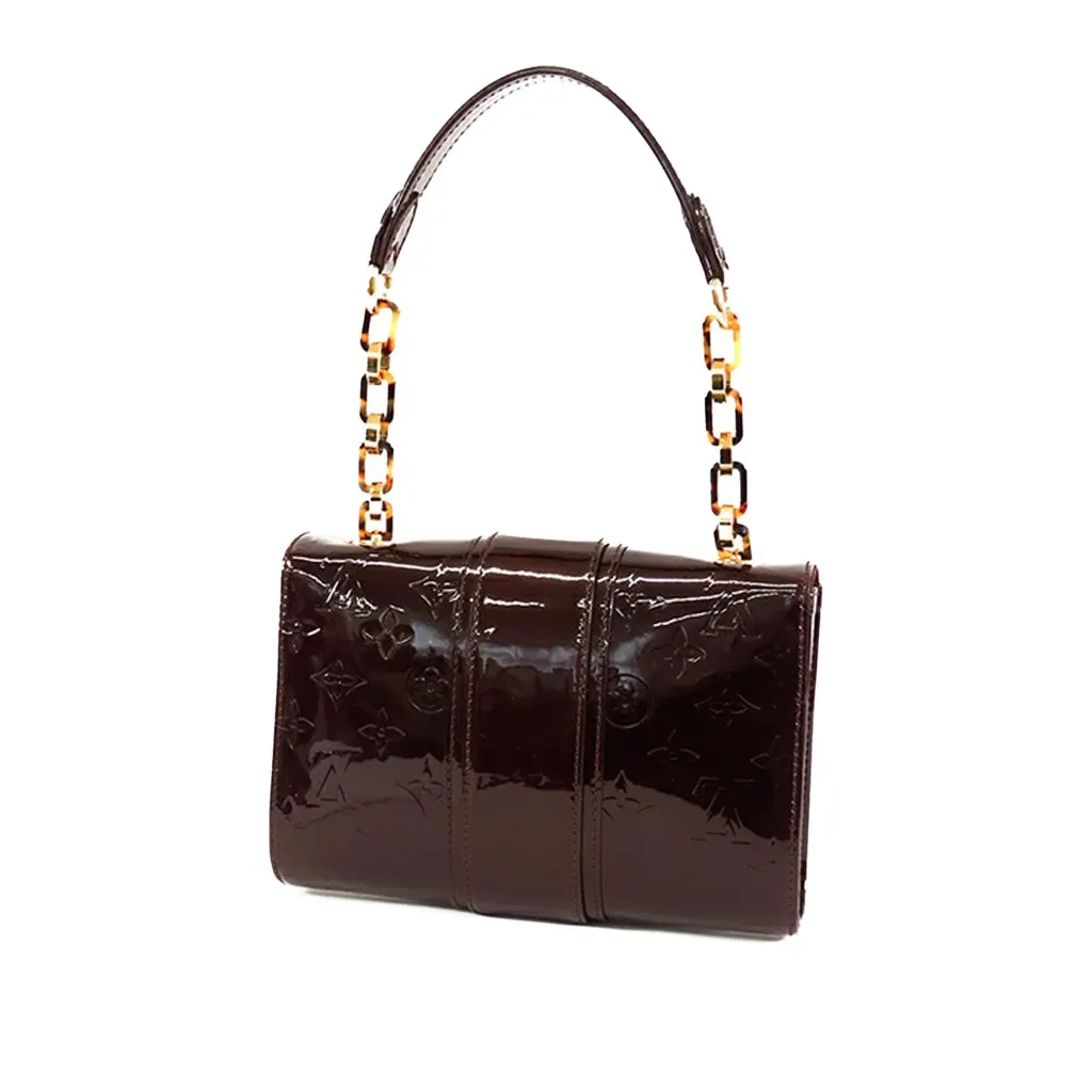 Louis Vuitton Monogram Vernis Vermont Avenue Purple Leather Good - Back View