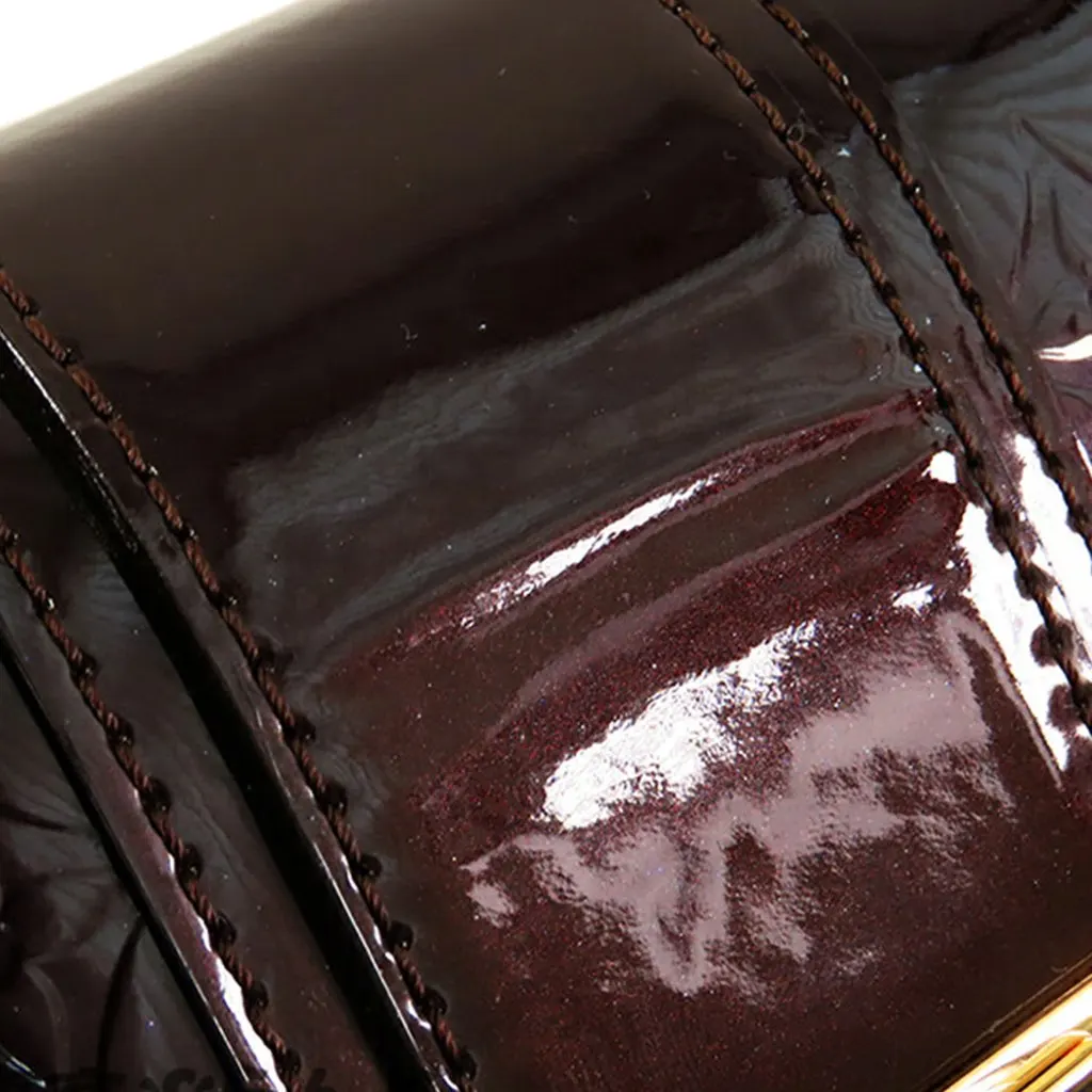 Louis Vuitton Monogram Vernis Vermont Avenue Purple Leather Good - Box View