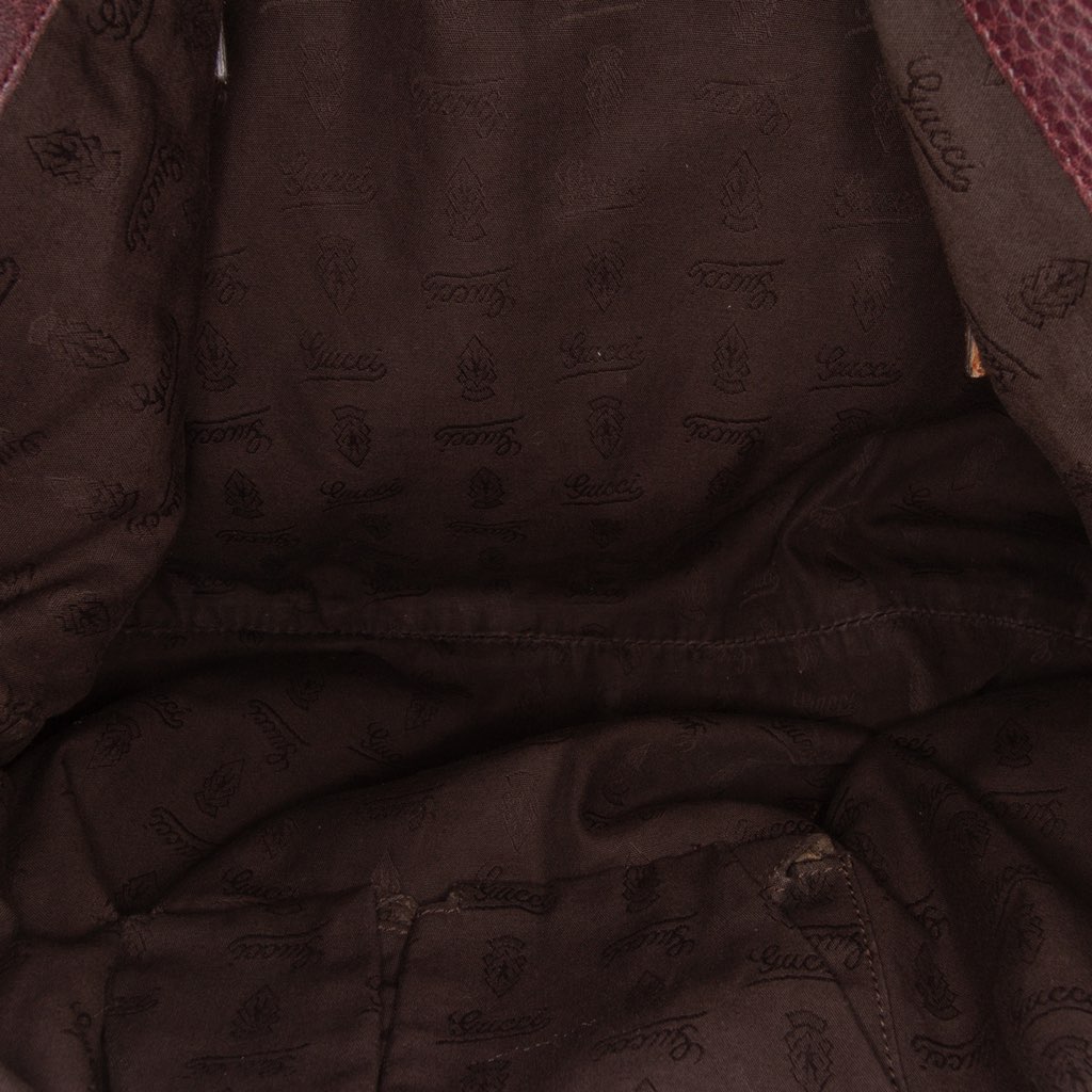 Gucci Medium GG Canvas Bamboo Bar Tote - 4