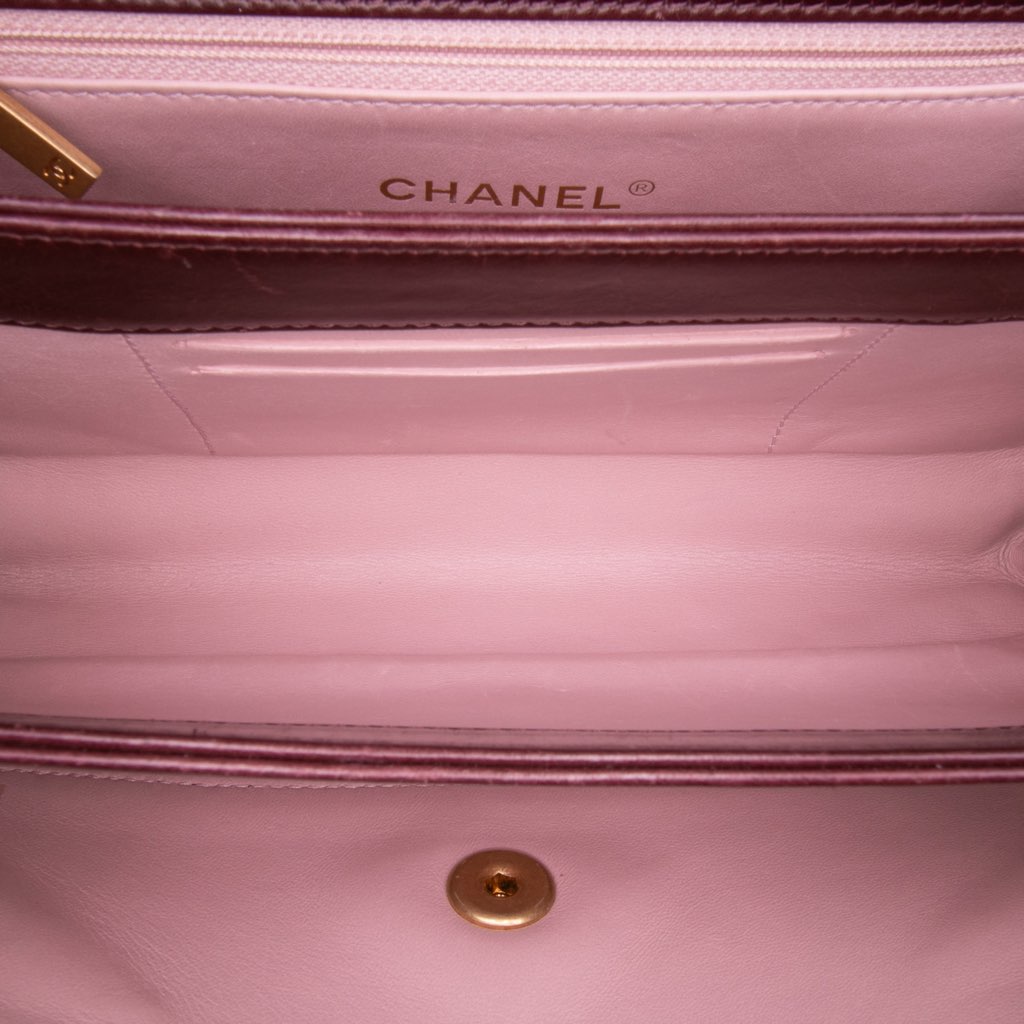 Chanel Small Aged Calfskin Straight Lined Flap - 4