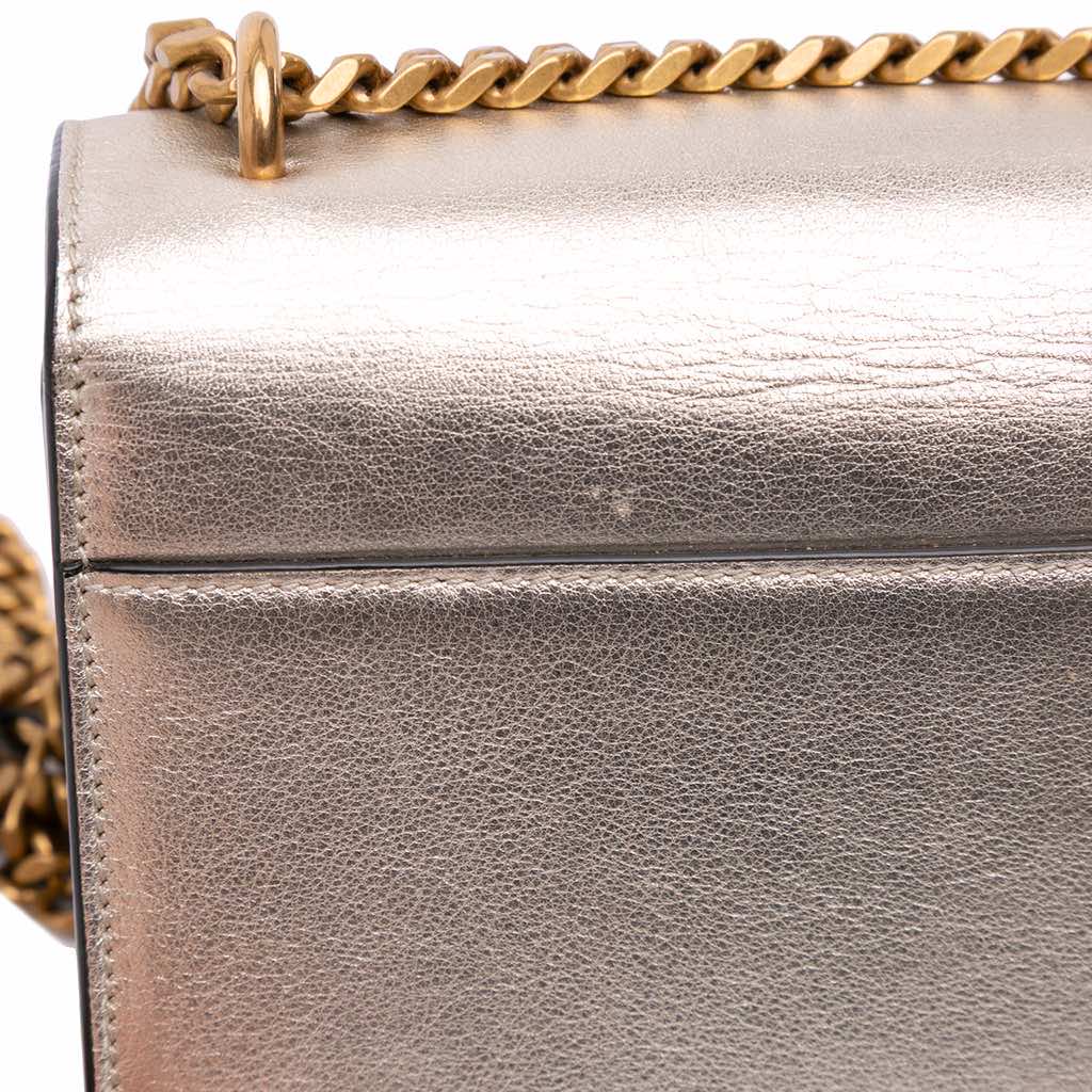 Saint Laurent Small Metallic Calfskin Monogram Sunset Crossbody - Image 13