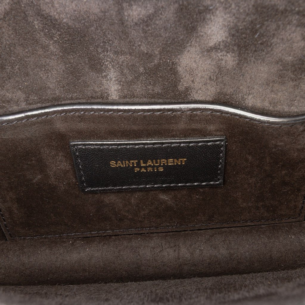 Saint Laurent Small Metallic Calfskin Monogram Sunset Crossbody - Side view