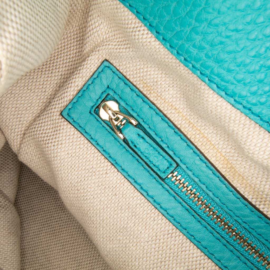 Gucci Medium Leather Soho Chain Tote - Side view