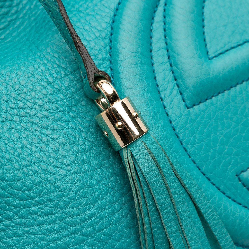 Gucci Medium Leather Soho Chain Tote - Image 12