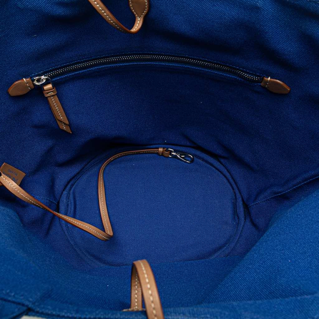 Prada Medium Canvas Canapa Logo Convertible Shopping Tote - 4
