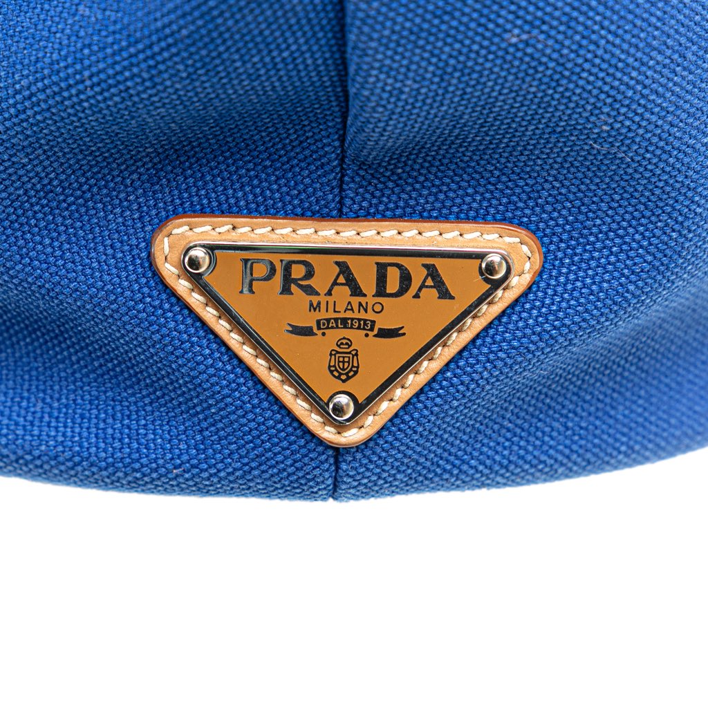 Prada Medium Canvas Canapa Logo Convertible Shopping Tote - Image 10